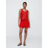 V-SCOOP NECK VEST - BEACHY LINEN TOMATO RED 18-1660TCX