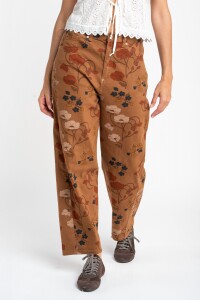 Jean Baggy Barrel Print Print