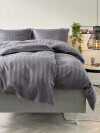 Juego funda nórdica NELL - Queen 240x220 gris osc Juego funda nórdica NELL - Queen 240x220 gris osc