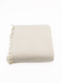 PIE DE CAMA POLAR MARFIL CRUDO