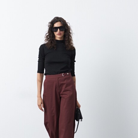 PANTALON LOUIZI Bordó