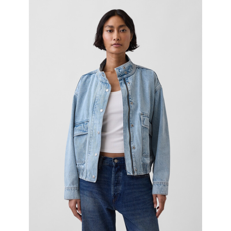 FZ OS BOMBER - LIGHT LIGHT WASH