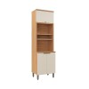 Mueble Doble Micro Selene Jequitiba/Off White Mueble Doble Micro Selene Jequitiba/Off White
