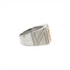 Anillo Profesión Policía -Plata y Oro -Sin Piedra-AP5063 sinpiedra