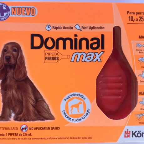 DOMINAL MAX SPOT ON PERRO DE 10 A 25KG Dominal Max Spot On Perro De 10 A 25kg