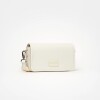 Bandolera The Flap Penny en efecto cuero saffiano Blanco