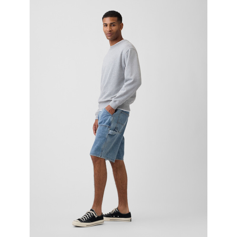 V-DENIM CARPENTER SHORT MED HERRING MEDIUM WASH