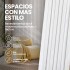Pack x10 Wpc Simil Madera Wall Panel Lambrin 2.90x16.7 Blanco 1