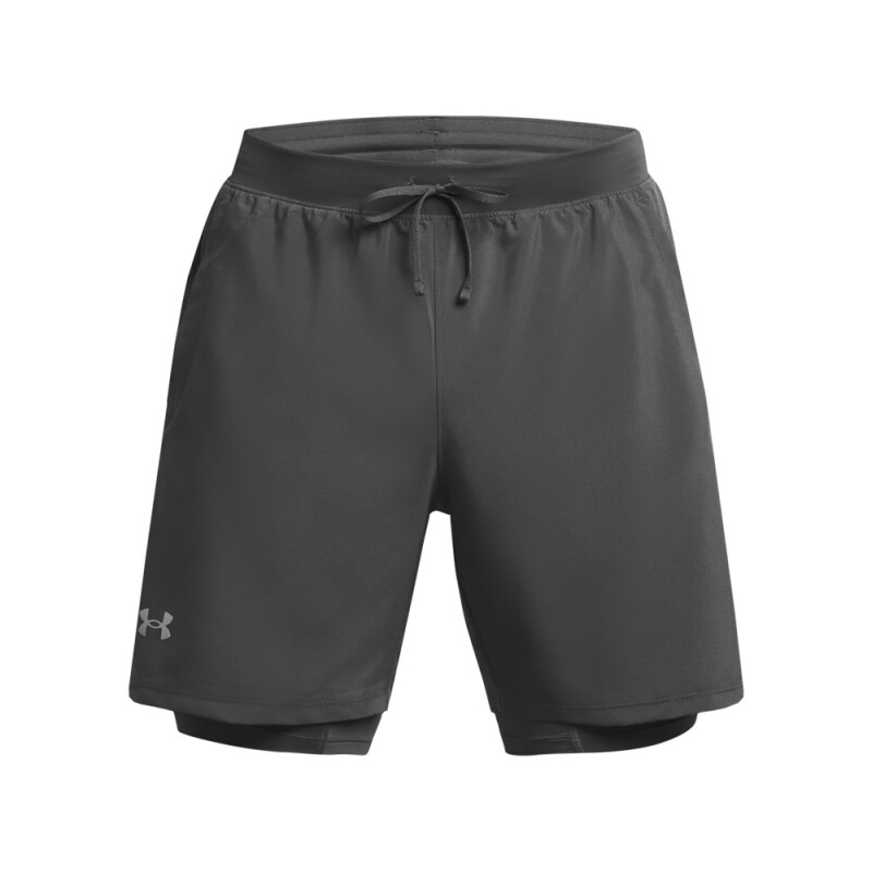 UA LAUNCH 7'' 2-IN-1 SHORTS-GRY GRY-025