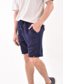 BERMUDA LATERAL AZUL OSCURO