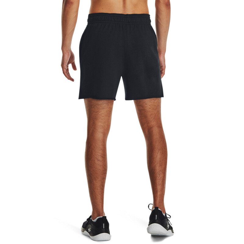 UA Rival Terry 6in Short-BRN BLK-001