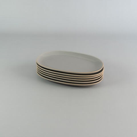 Plato oval 25 x 16 cm Skylarke Grey Plato oval 25 x 16 cm Skylarke Grey