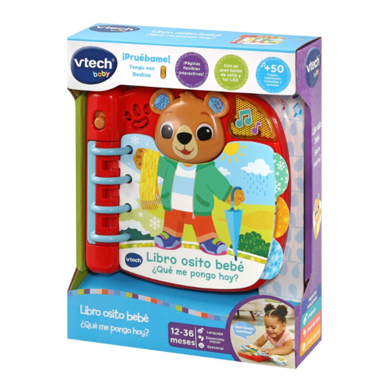 Libro Osito bebé con sonido ¿Qué me pongo hoy? VTech Libro Osito bebé con sonido ¿Qué me pongo hoy? VTech