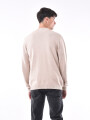 CAMPERA TEJIDA ANDROS BEIGE MELANGE