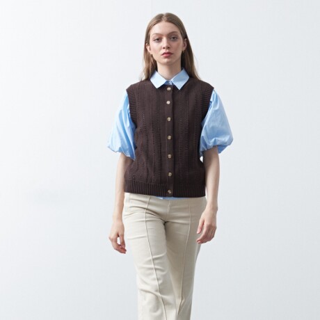 CHALECO MELT Chocolate