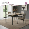 Mesa de comedor madera y hierro 120x80 Mesa de comedor madera y hierro 120x80