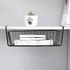 Canasto colgante de metal para debajo de estante Canasto colgante de metal para debajo de estante