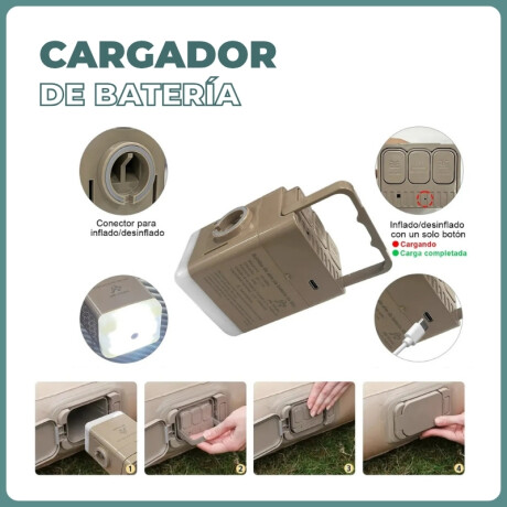 Cargador de Batería Luft para Colchones Inflables con Bomba Eléctrica Cargador de Batería Luft Para Colchones Inflables