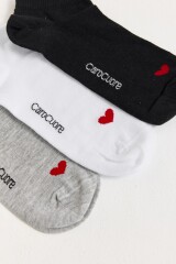 PACK SOQUETE HEART X3 Multicolor