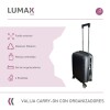 Valija Carry-on de mano Rígidas Con Organizadores Negro