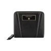 Small Leather Goods Fleura Zip Around Black