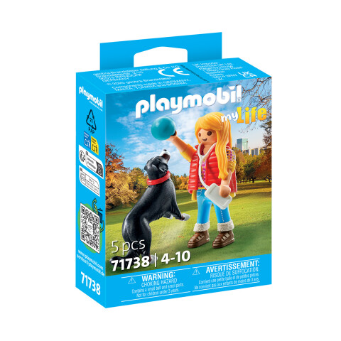 Entrenadora de Perro Playmobil 5 Piezas U