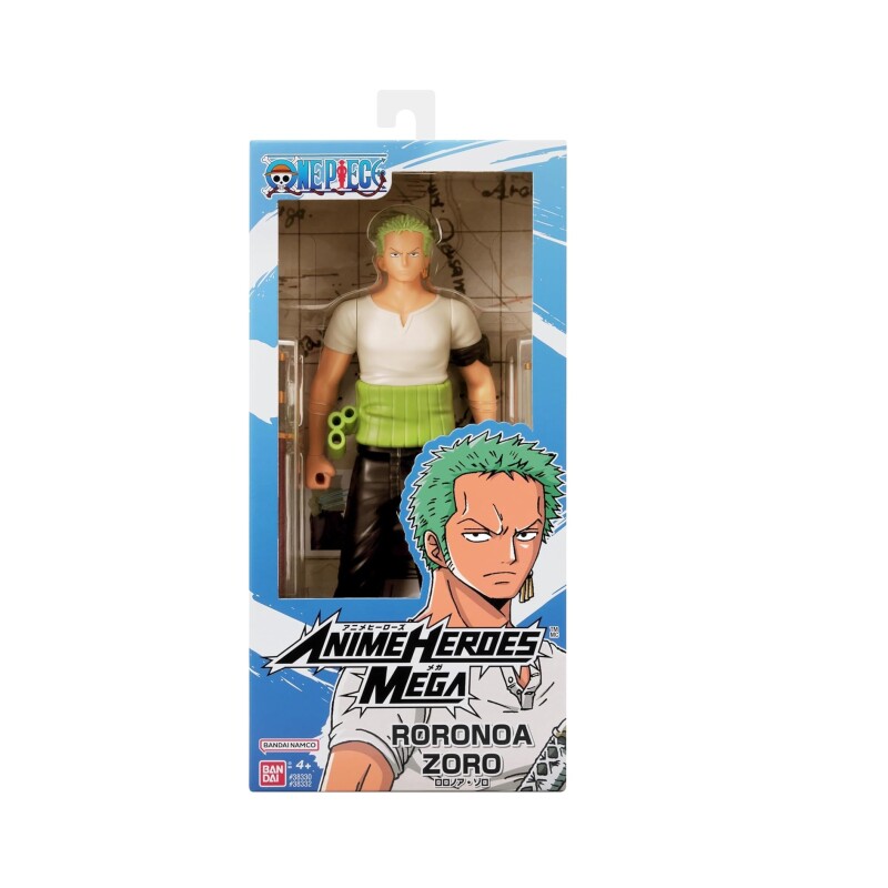 Anime Heroes Mega One Piece Zoro 30 cm Articulado Bandai BANDAI ANIME HEROES ONE PIECE FIGURA RORONOA ZORO 30 CM ARTICULADA
