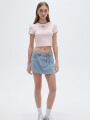 Short Pollera Vaskar Celeste