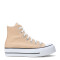 Championes de Mujer Converse Ctas All Star Lift Platform HI Beige - Blanco
