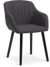 Silla de comedor ADSLEV tela gris antracita Silla de comedor ADSLEV tela gris antracita