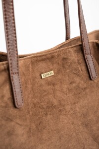 Travel Bag Gamuza Vegana Marrón