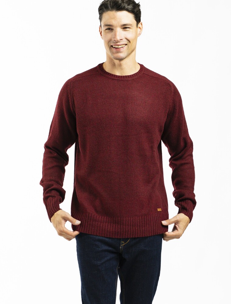 Buzo Shetland Bordo Melange