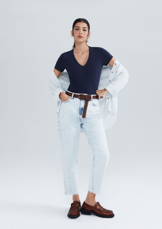 BLUSA MM FEM AZUL ESCURO