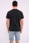 Remera estampada Negro