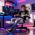 Silla Gamer Ergonomica Escritorio Reclinable con Apoyapies Soporta 200kg IMBACK Color Blanco y Verde Silla Gamer Ergonomica Escritorio Reclinable con Apoyapies Soporta 200kg IMBACK Color Blanco y Verde