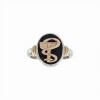 Anillo Profesión Químico Farmacéutico -Plata y Oro- Con Piedra Ónix -AP5053 sinpiedra