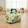 Perro de peluche con jaula transportadora y accesorios Perro de peluche con jaula transportadora y accesorios
