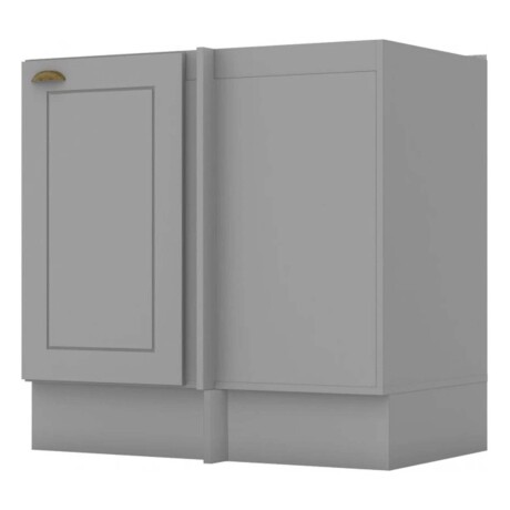 BAJO MESADA ESQUINERO MDF GRIS AMERICANA