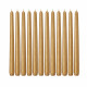 VELAS CONICAS X12 Dorado 27cm