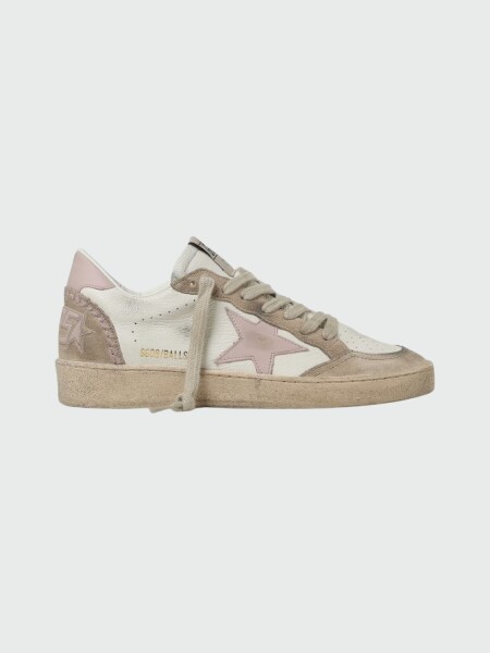 Golden Goose - Ballstar white Pink Alta Automática
