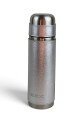 Termo forrado en cuero de 750ml Plateado