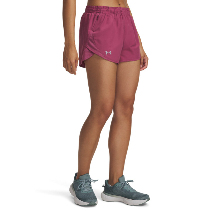 UA Fly By 3'' Shorts-RED RED-659