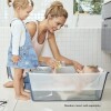 Baño Stokke flexibath set c reposera transparente celeste