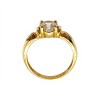 Anillo Solitario-Oro bajo-Piedra Zirconia-AN8096 conpiedra
