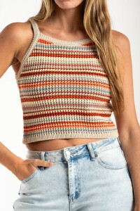 Top Tejido Rayado Multi