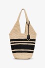 BOLSO LEAH RAYAS HOBO RAFIA Combinado