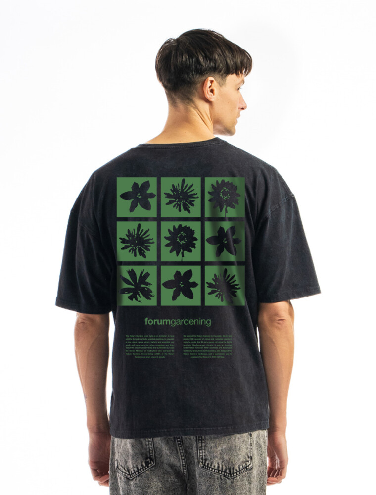 Remera Estampada Oversized Negro New York