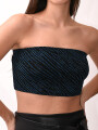 TOP SINGA BANDEAU AZUL