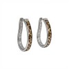 Caravanas Aro Leopardo- Zirconia - Plata 925 - CA4290 sinpiedra