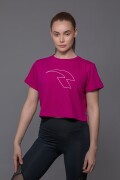 Remera con Serigrafía. Fucsia